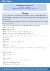 Đề thi giữa học kì 2 KHTN 8 Kết nối tri thức - Đề số 4